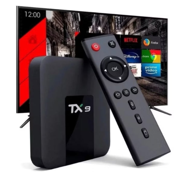 MODELO NOVO 2025 - PROMOÇÃO APARELHO SMART TV TX9 RODA JOGOS EMULEC