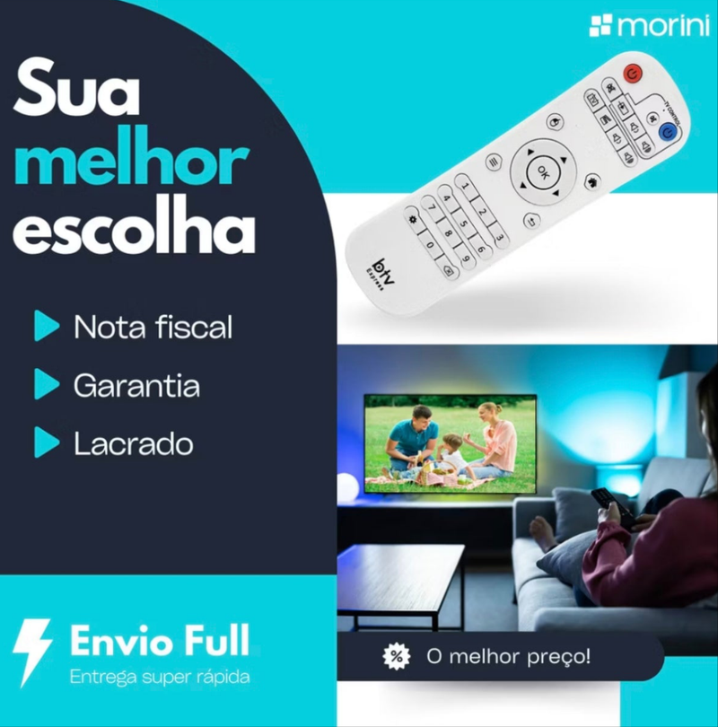 Controle Remoto Btv Universal Recp. B8 B9 B10 B11 Express