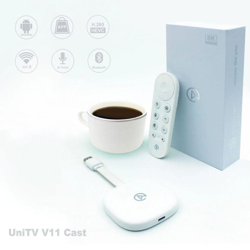 UNITV CAST V11  Stick V11 8k Ultra Hd Controle De Voz